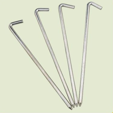 Колышки AceCamp стальные, d8*240 мм, 4шт