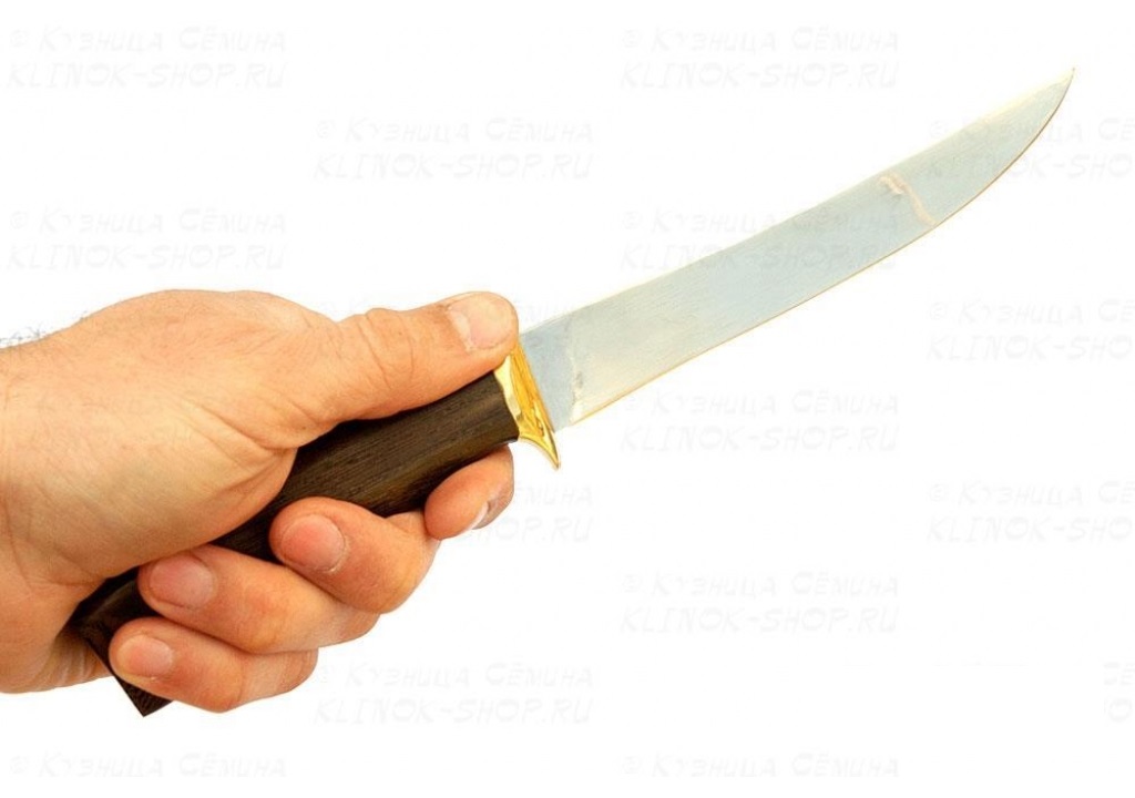 Нож Филейный "средний" ков. сталь 95*18 венге литье